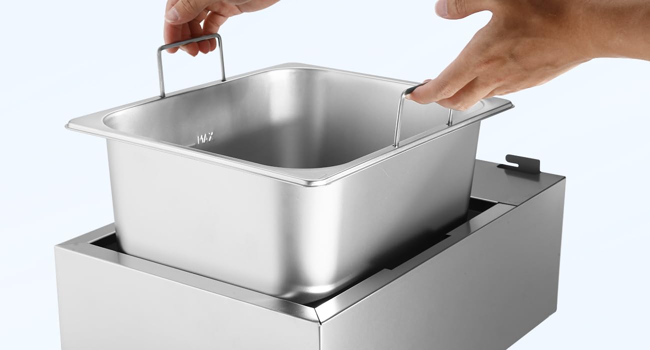 Amazon.co.jp: 10Lフライバスケット付き電気フライヤー，1700W電気